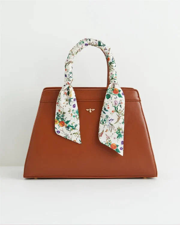 Botanical Pumpkin Tote- Tan