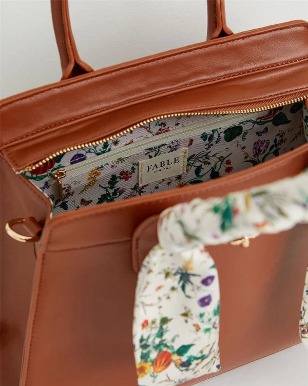 Botanical Pumpkin Tote- Tan