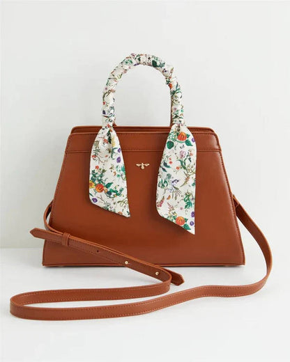 Botanical Pumpkin Tote- Tan