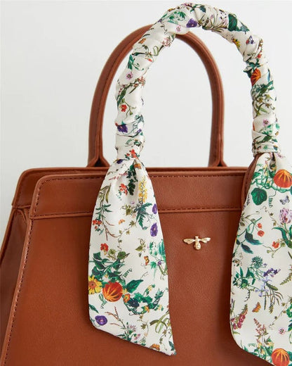 Botanical Pumpkin Tote- Tan