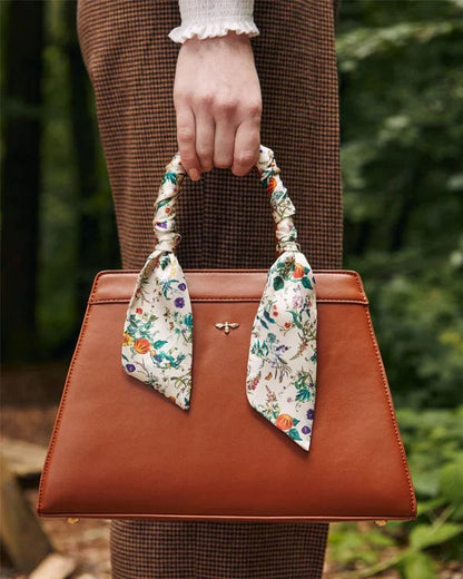 Botanical Pumpkin Tote- Tan