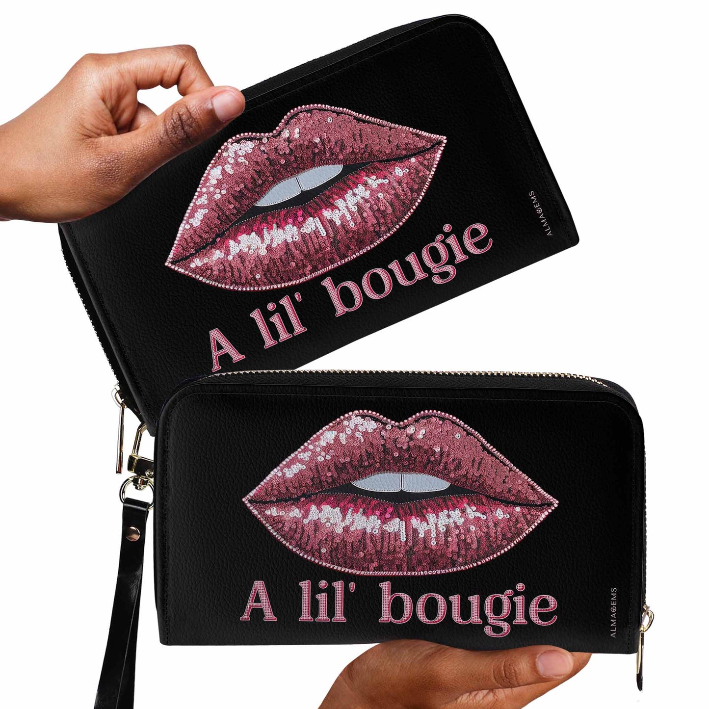 A Lil' Bougie - Women Leather Wallet - bougie01WL