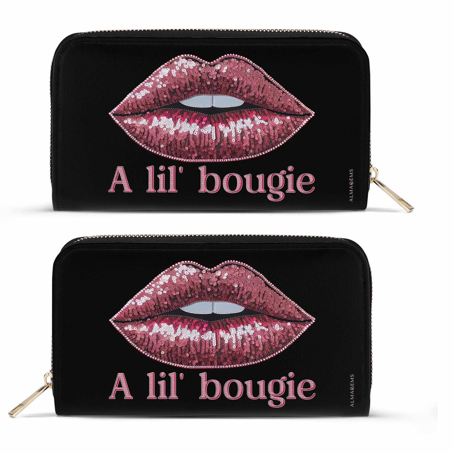 A Lil' Bougie - Women Leather Wallet - bougie01WL