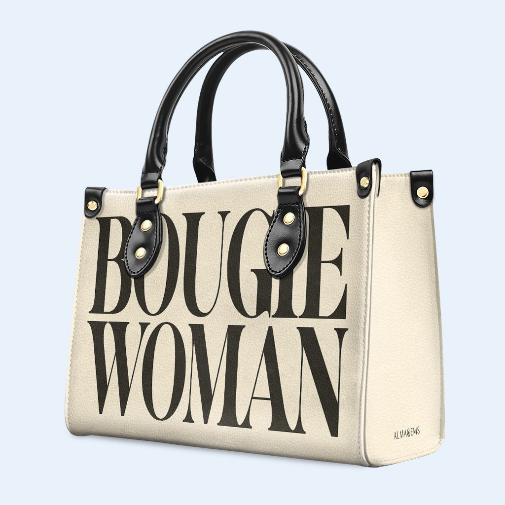 Bougie Woman - Personalized Custom Leather Handbag - bougie02