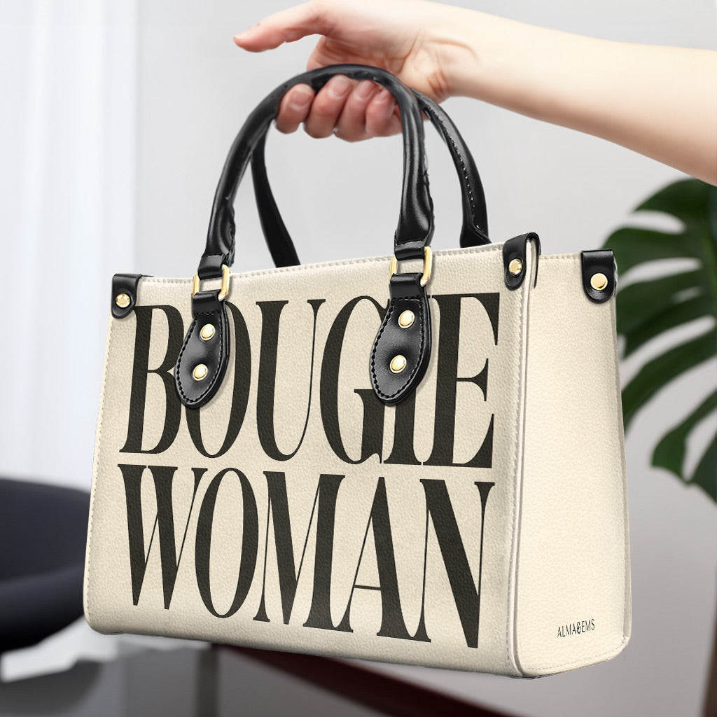 Bougie Woman - Personalized Custom Leather Handbag - bougie02