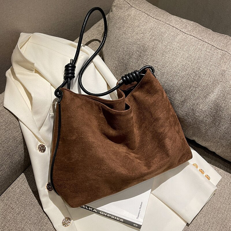 Mara Faux Suede Tote