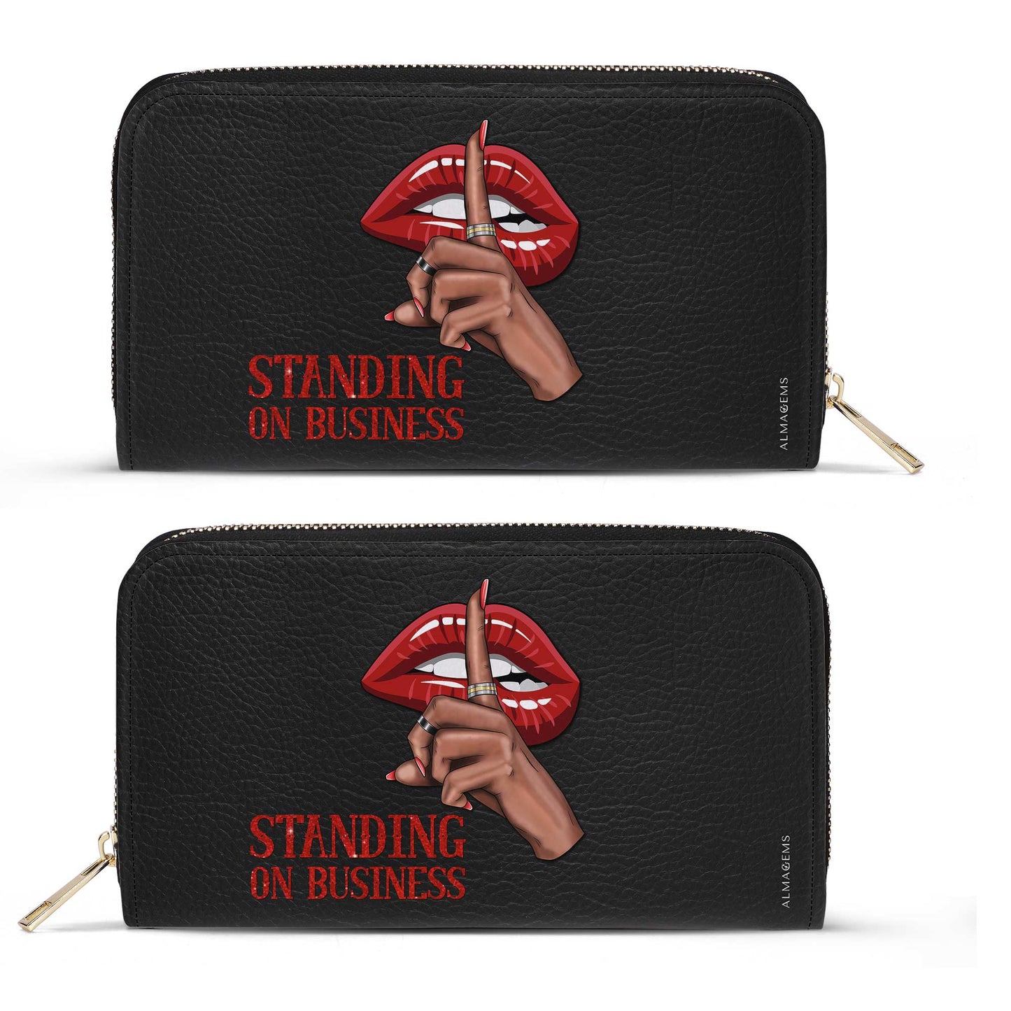 Standing On Business - Women Leather Wallet - business01WL