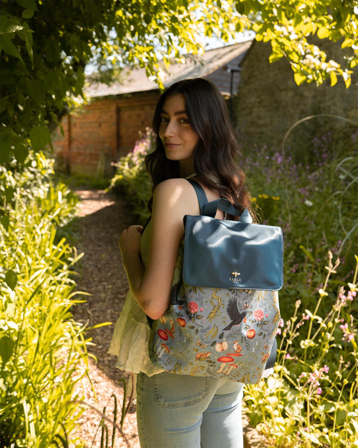 Catherine Rowe Into The Woods Backpack - Teal