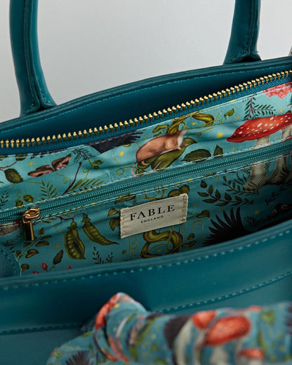 Catherine Rowe Into The Woods Tote - Teal