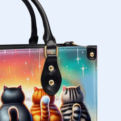 Cat Walk - Personalized Custom Leather Handbag - catwalk01