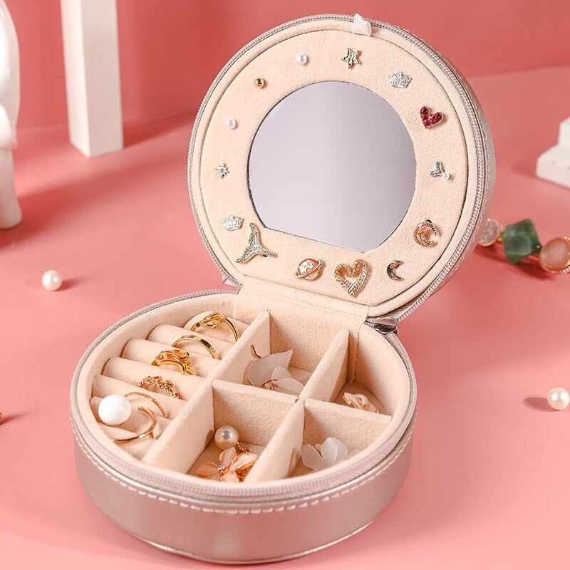 ADEL | Mini Travel Jewelry Case with Mirror