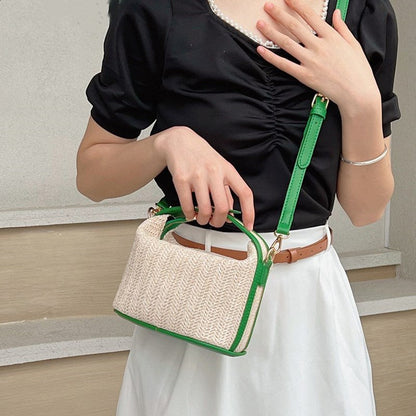 Poppy Mini Straw Crossbody