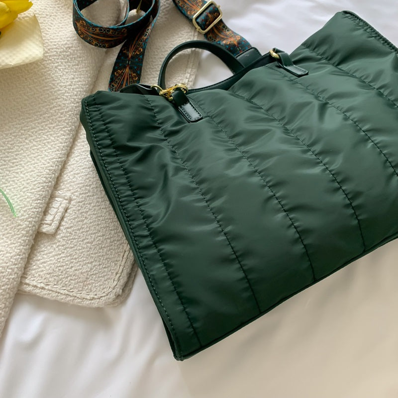 Olives Puffer Midi Tote