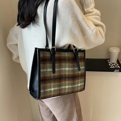 Plaid Tote