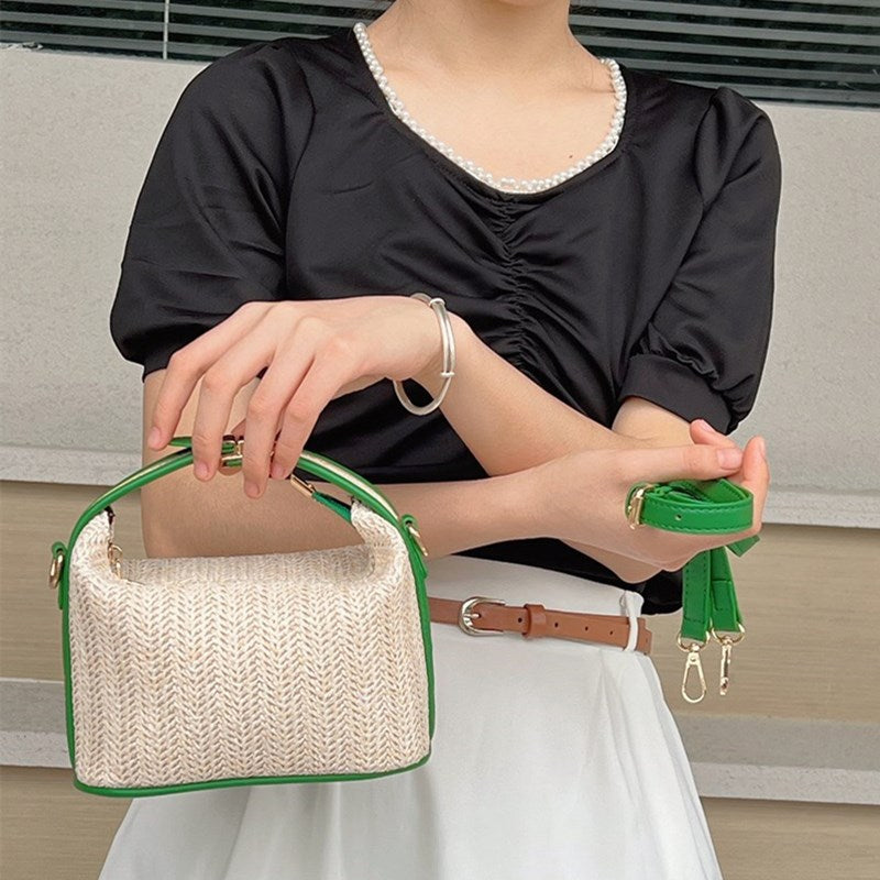 Poppy Mini Straw Crossbody