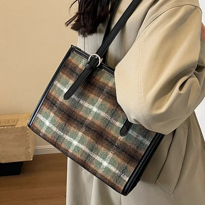 Plaid Tote