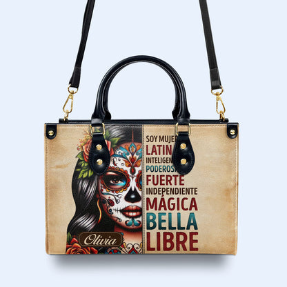 Soy Mujer Latina - Personalized Custom Leather Handbag - HG23