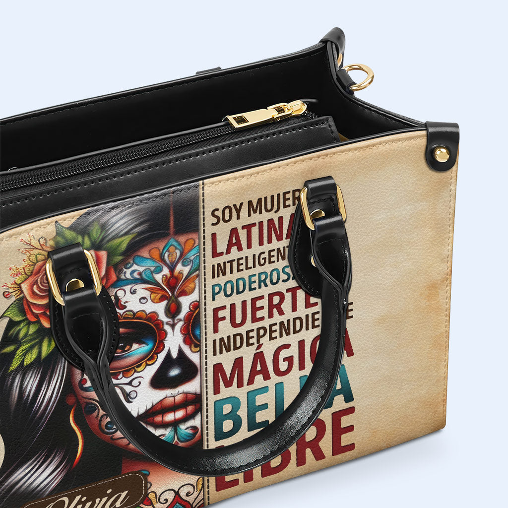 Soy Mujer Latina - Personalized Custom Leather Handbag - HG23