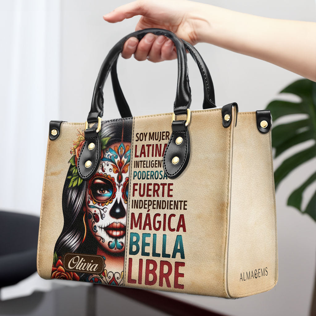 Soy Mujer Latina - Personalized Custom Leather Handbag - HG23