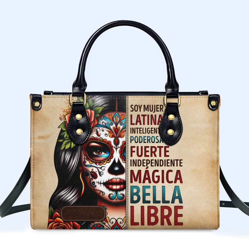 Soy Mujer Latina - Personalized Custom Leather Handbag - HG23