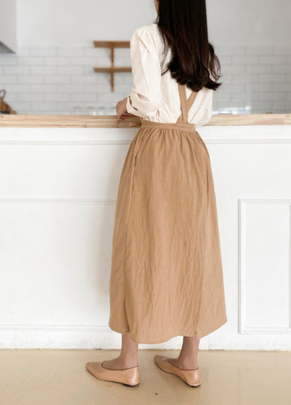 Linen Cotton Apron Dress