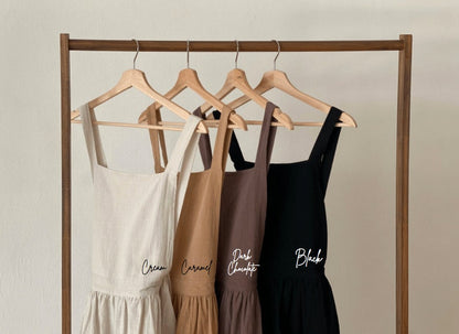 Linen Cotton Apron Dress