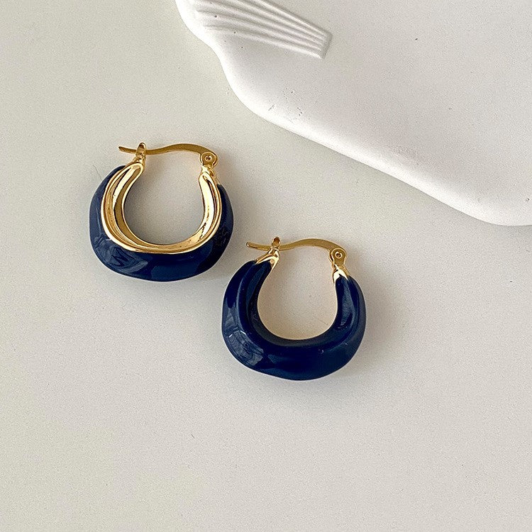 Geo Hoops Earring