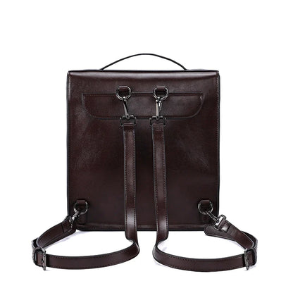 Premium Leather Small Travel Backpack