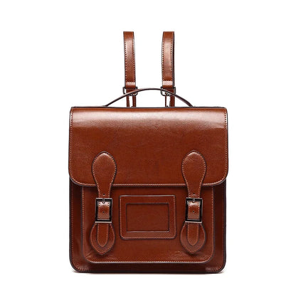 Premium Leather Small Travel Backpack