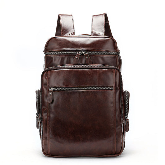 Premium Leather Travel Backpack