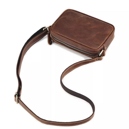 Vintage Leather Crossbody Bag