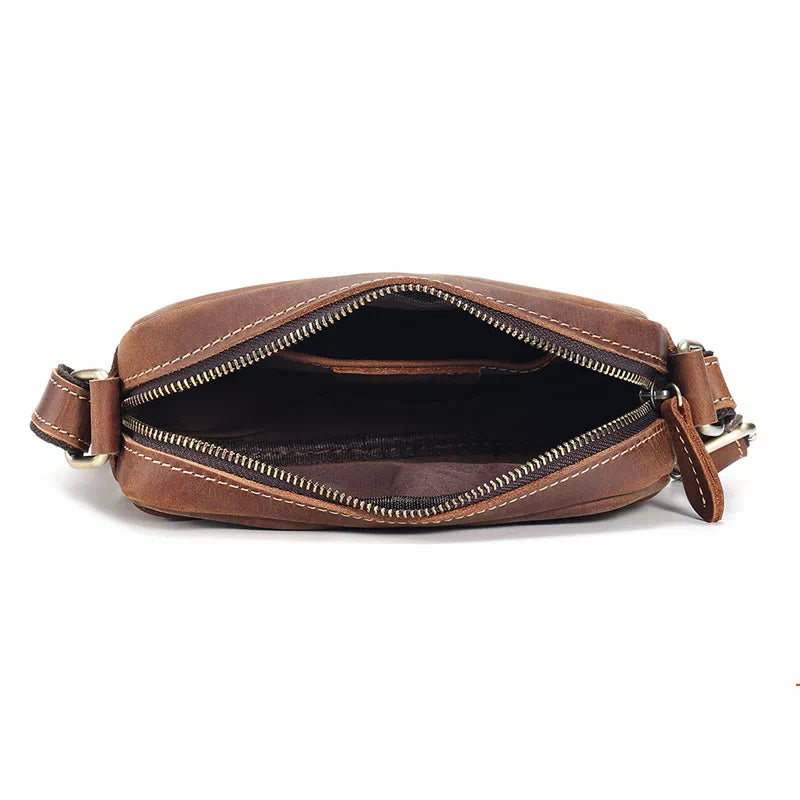 Vintage Leather Crossbody Bag