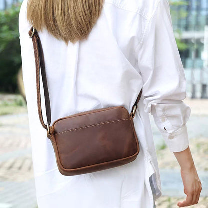 Vintage Leather Crossbody Bag