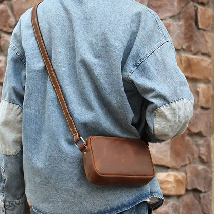 Vintage Leather Crossbody Bag