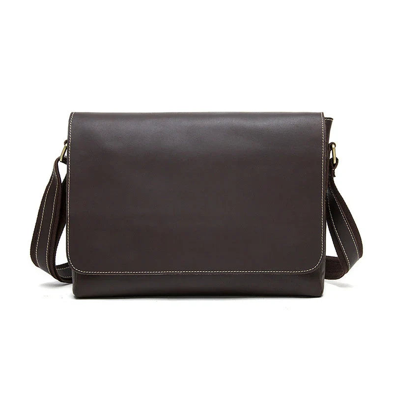 Leather Laptop Crossbody Shoulder Bag