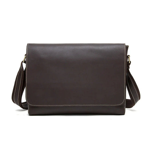 Leather Laptop Crossbody Shoulder Bag