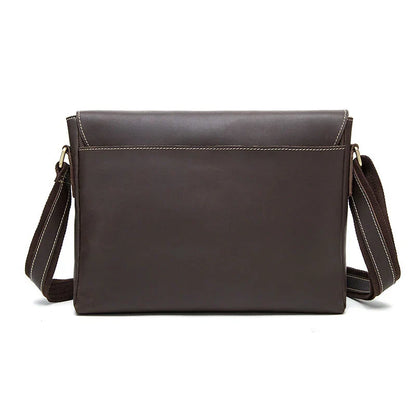 Leather Laptop Crossbody Shoulder Bag