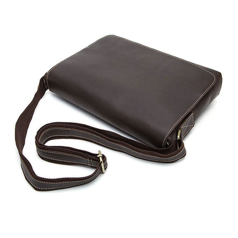 Leather Laptop Crossbody Shoulder Bag