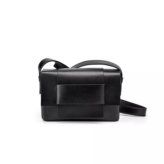 Leather Compact Crossbody Bag