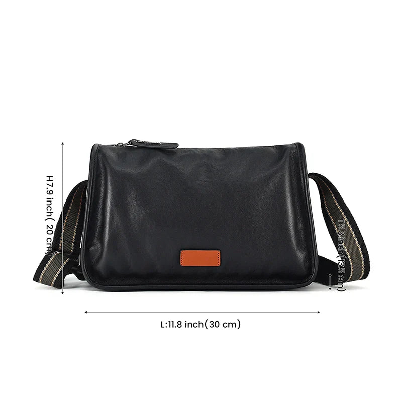 Classic Leather Urban Crossbody Bag