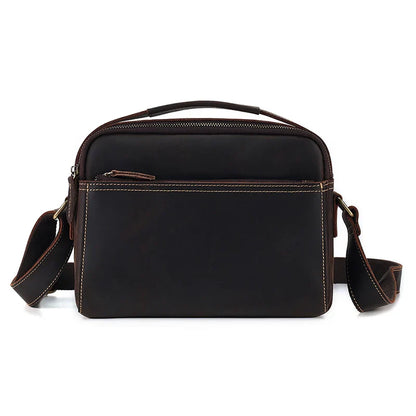 Vintage-Style Leather Crossbody Bag