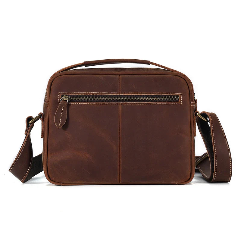 Vintage-Style Leather Crossbody Bag