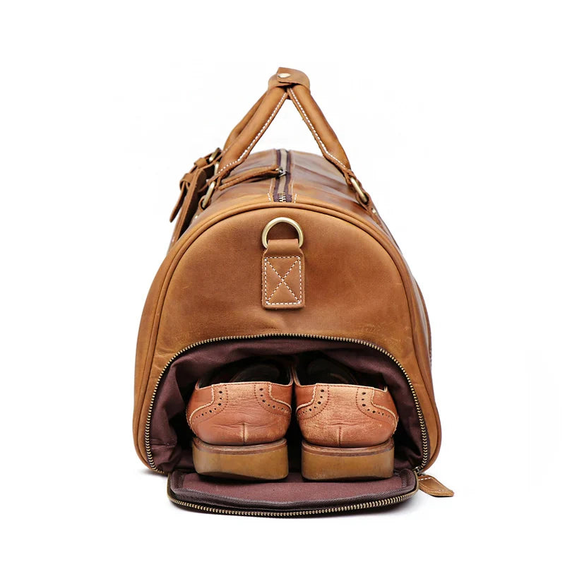 Voyager | Leather Weekend Duffle Bag