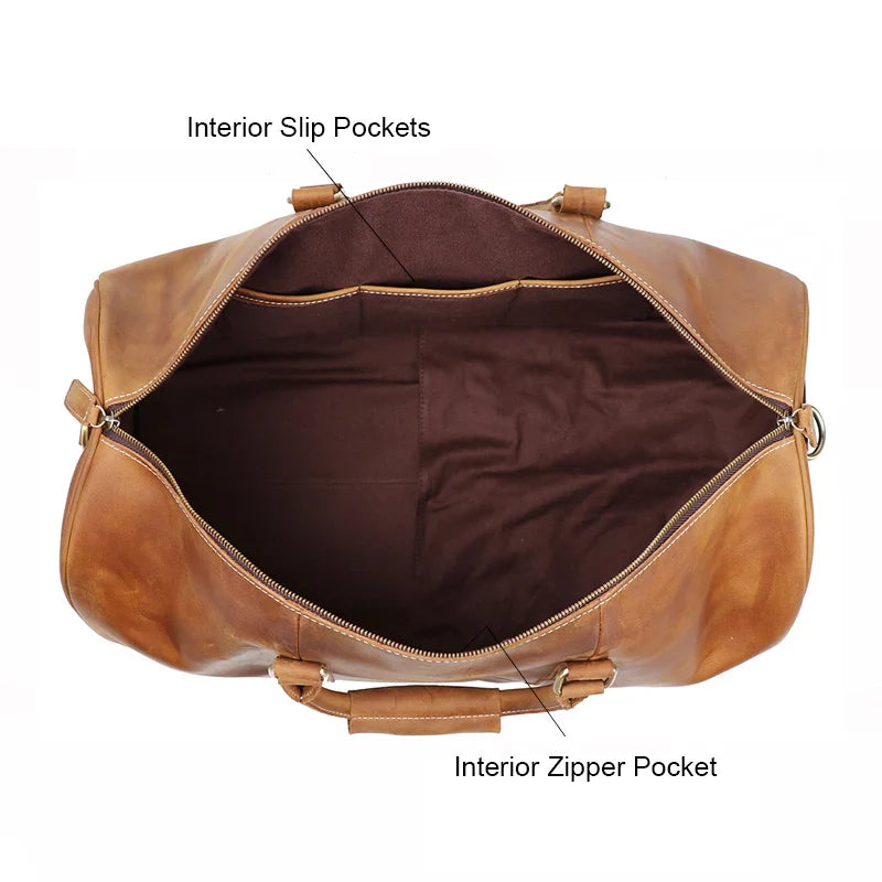 Voyager | Leather Weekend Duffle Bag