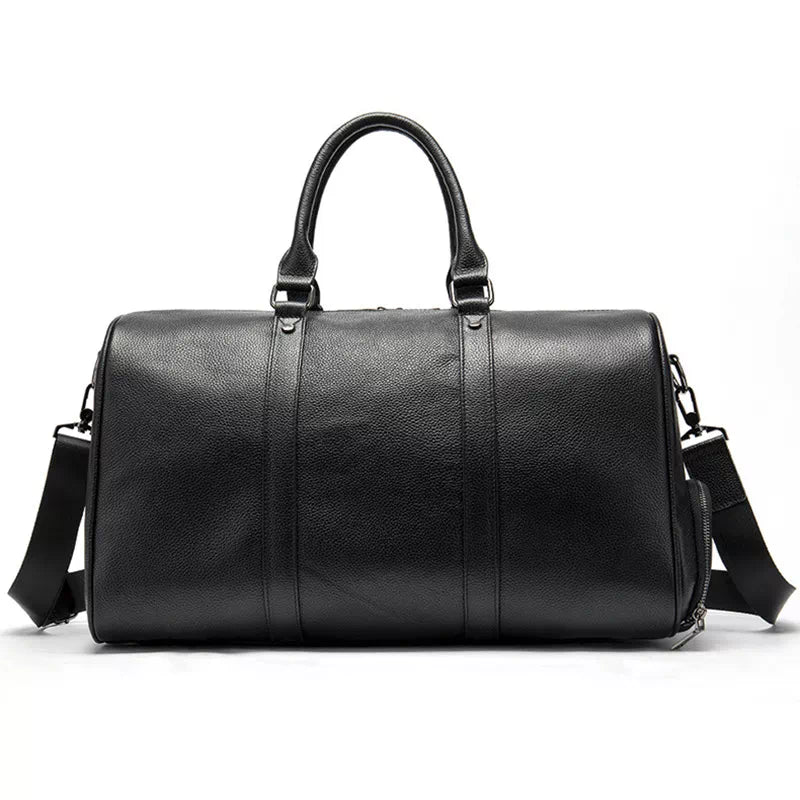 Classic Leather Weekender Travel Bag