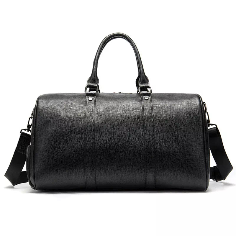 Classic Leather Weekender Travel Bag