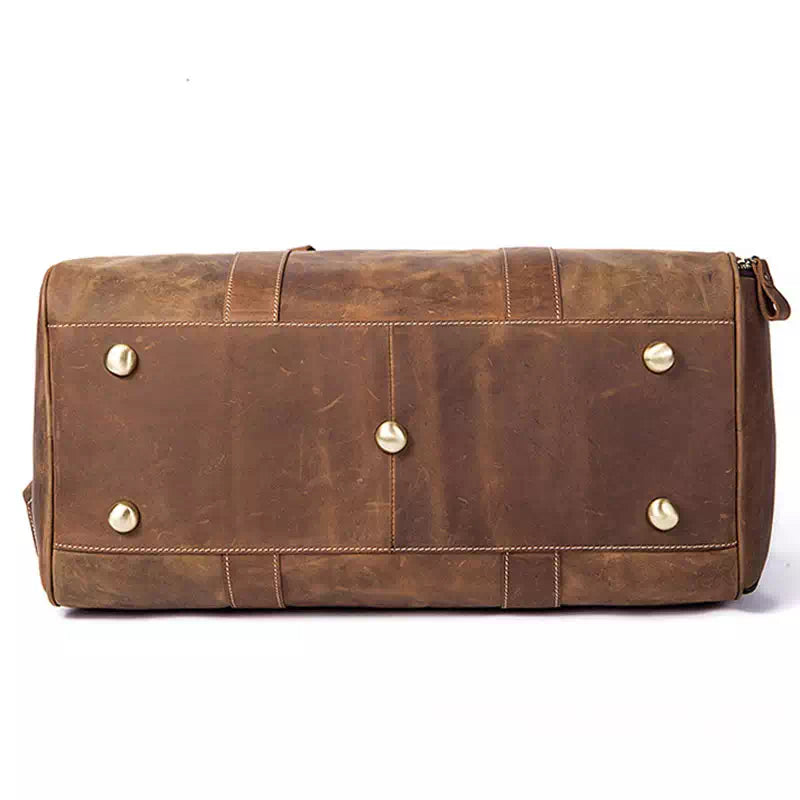 Vintage Leather Weekend Travel Duffle