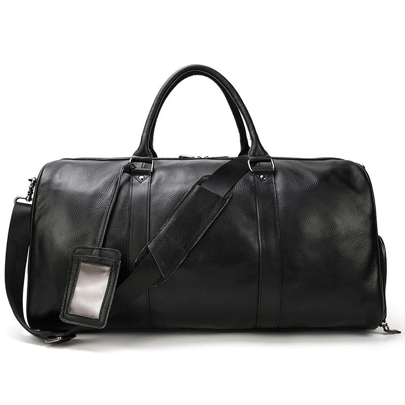 Classic Leather Travel Duffle Bag