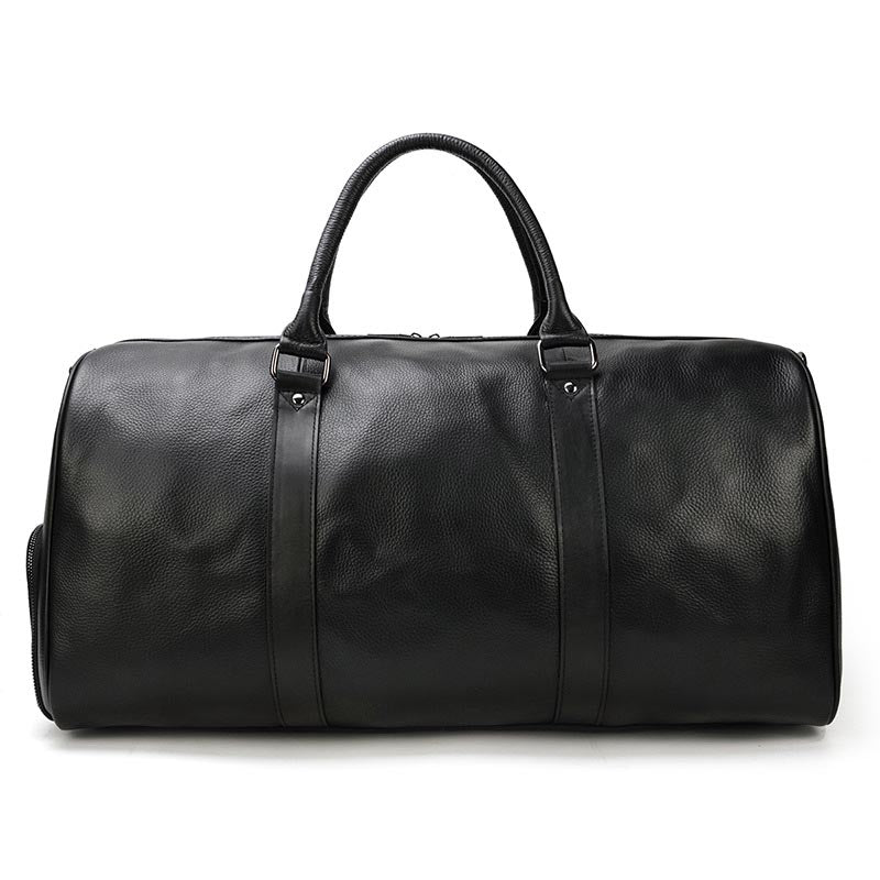 Classic Leather Travel Duffle Bag