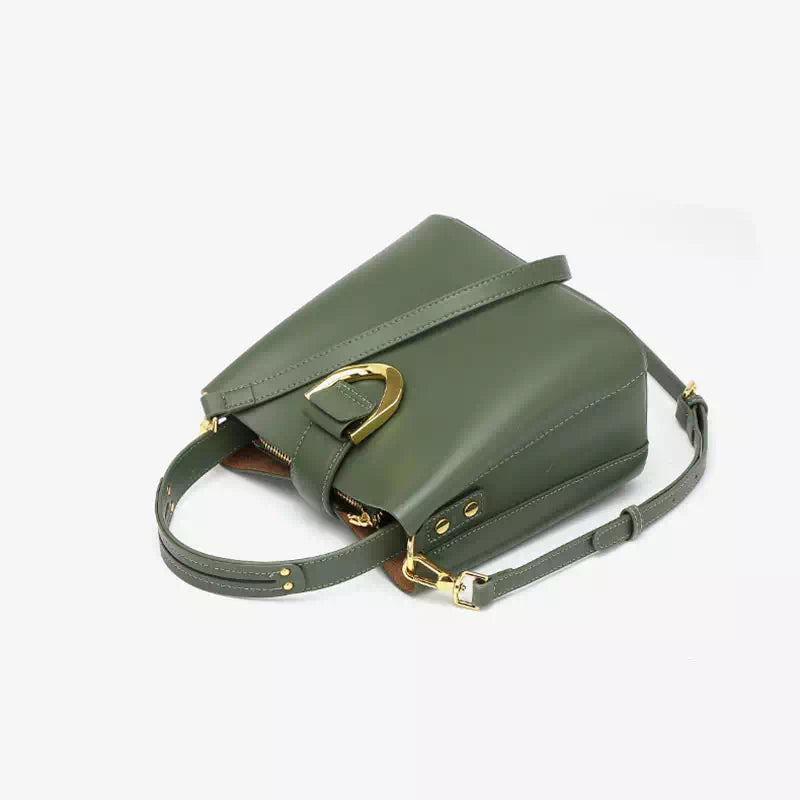 Compact Leather Travel Crossbody Bag